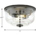 Progress Lighting Rushton Collection 2 Light 60W Medium Base Flush Mount Close To Ceiling Fixture (P350205-143)