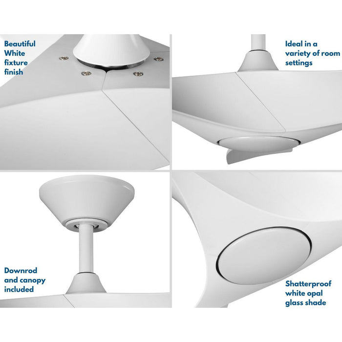 Progress Lighting Ryne Collection 52 Inch 3 Blade Ceiling Fan (P250060-028-30)