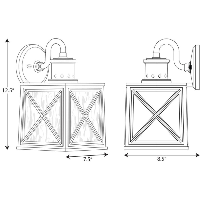 Progress Lighting Seagrove Collection One-Light Medium Wall Lantern With Durashield (P560164-031)