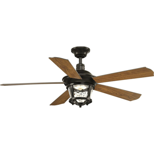 Progress Lighting Smyrna Collection Indoor/Outdoor 52 Inch Five Blade Ceiling Fan 3000K (P2576-2030K)