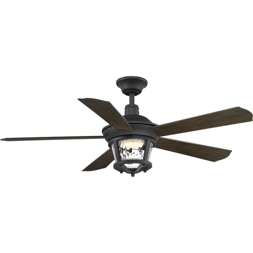 Progress Lighting Smyrna Collection Indoor/Outdoor 52 Inch Five Blade Ceiling Fan 3000K (P2576-8030K)
