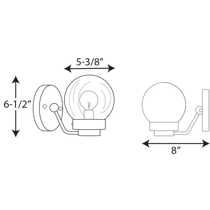 Progress Lighting Spatial Collection One-Light Bath And Vanity (P300112-031)