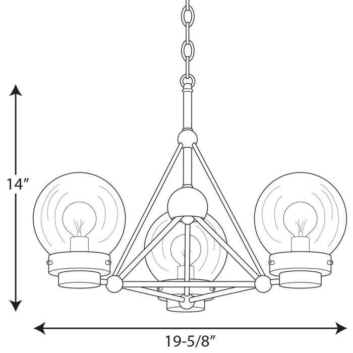Progress Lighting Spatial Collection Semi-Flush/Convertible (P400077-031)