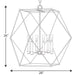 Progress Lighting Spatial Collection Six-Light Pendant (P500084-031)