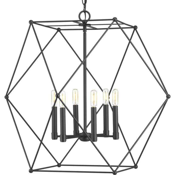 Progress Lighting Spatial Collection Six-Light Pendant (P500084-031)