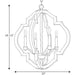 Progress Lighting Spicewood Collection Four-Light Chandelier (P4766-71)