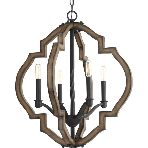 Progress Lighting Spicewood Collection Four-Light Chandelier (P4766-71)