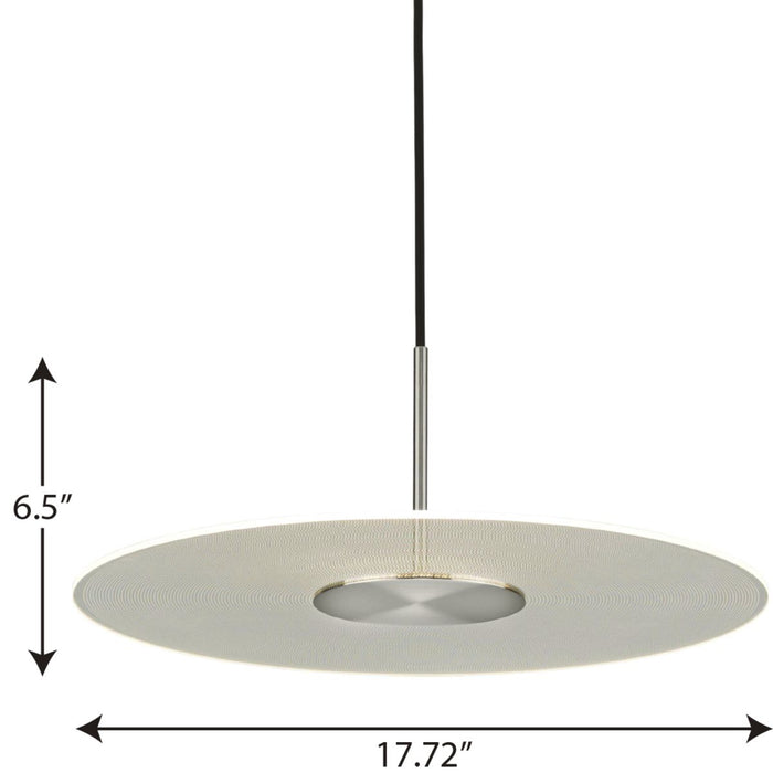 Progress Lighting Spoke Collection 1 Light 11W LED Pendant Fixture (P500318-009-30)