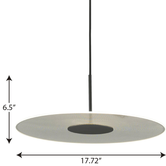 Progress Lighting Spoke Collection 1 Light 11W LED Pendant Fixture (P500318-031-30)