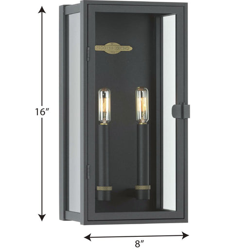 Progress Lighting Stature Collection 2 Light 60W Candelabra Base Wall Lantern Fixture (P560268-031)