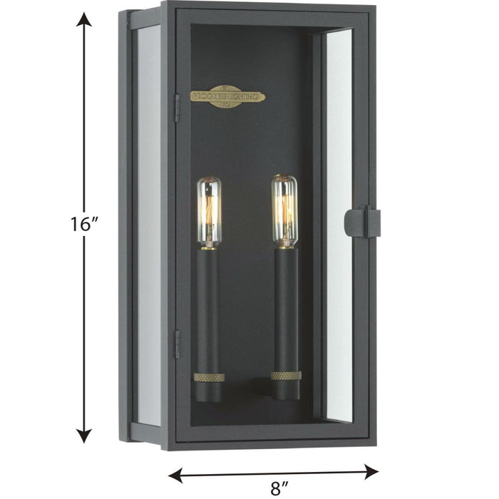 Progress Lighting Stature Collection 2 Light 60W Candelabra Base Wall Lantern Fixture (P560268-031)