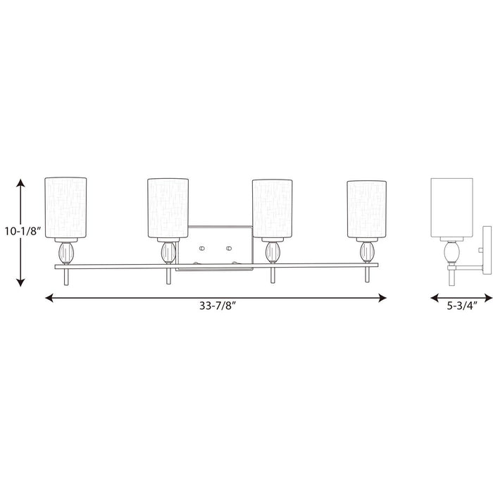 Progress Lighting Status Collection Four-Light Bath And Vanity (P2777-15)