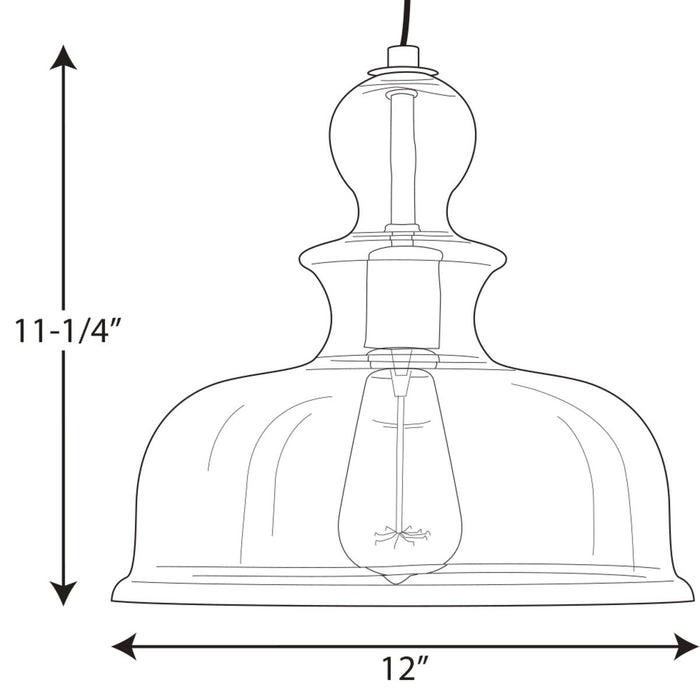 Progress Lighting Staunton Collection One-Light Pendant (P5332-143)