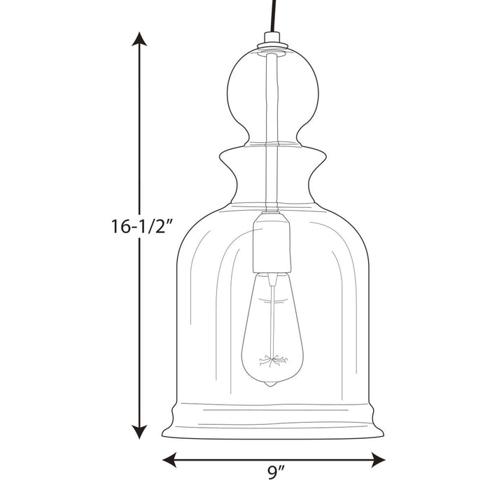 Progress Lighting Staunton Collection One-Light Pendant (P5333-09)