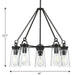Progress Lighting Stockbrace Collection 5 Light 60W Medium Base Chandelier (P400243-031)