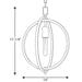 Progress Lighting Swing Collection One-Light Small Pendant (P5180-20)