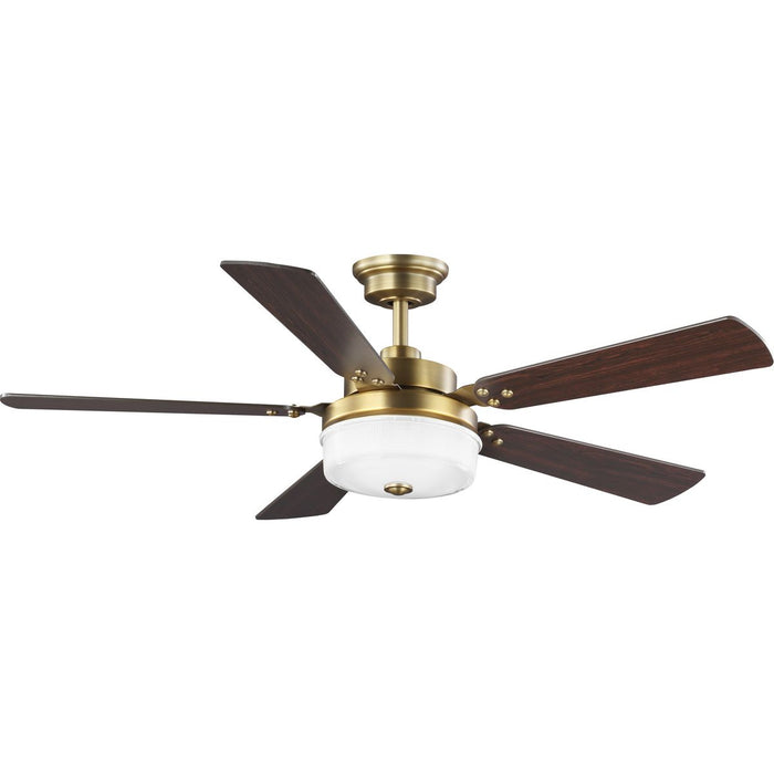 Progress Lighting Tempt Collection 52 Inch Five Blade Ceiling Fan 3000K (P2578-16330K)