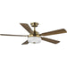 Progress Lighting Tempt Collection 52 Inch Five Blade Ceiling Fan 3000K (P2578-16330K)