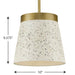 Progress Lighting Terrazzo Collection 1 Light 75W Medium Base Pendant Fixture (P500313-175)