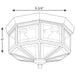 Progress Lighting Three-Light Beveled Glass 9-3/4 Inch Close-To-Ceiling (P5788-09)