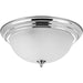 Progress Lighting Three-Light Dome Glass 15-1/4 Inch Close-To-Ceiling (P3926-15ET)