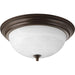 Progress Lighting Three-Light Dome Glass 15-1/4 Inch Close-To-Ceiling (P3926-20)