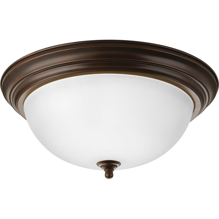 Progress Lighting Three-Light Dome Glass 15-1/4 Inch Close-To-Ceiling (P3926-20ET)