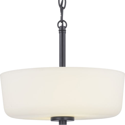 Progress Lighting Tobin Collection Two-Light 12-1/4 Inch Semi-Flush Convertible (P350137-031)