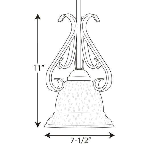 Progress Lighting Torino Collection One-Light Mini-Pendant (P5153-77)