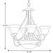 Progress Lighting Torino Collection Six-Light Two-Tier Chandelier (P4417-77)