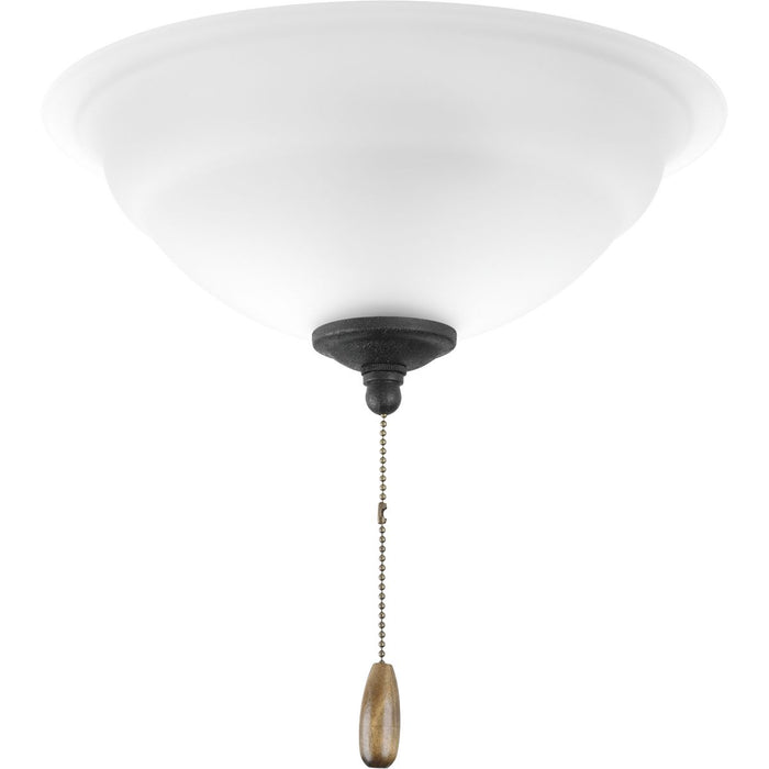 Progress Lighting Torino Collection Two-Light Ceiling Fan Light 3000K (P2645-01WB)
