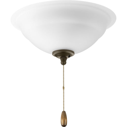 Progress Lighting Torino Collection Two-Light Ceiling Fan Light 3000K (P2645-01WB)