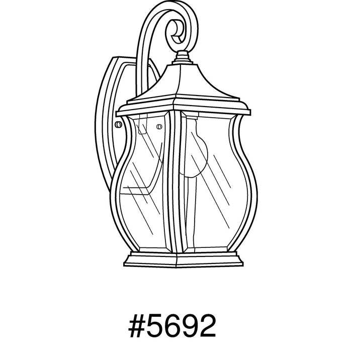 Progress Lighting Township Collection One-Light Small Wall Lantern (P5692-108)