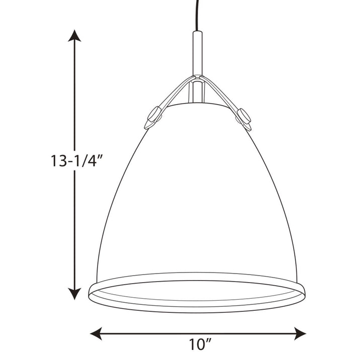 Progress Lighting Tre Collection One-Light Small Pendant (P500051-143)
