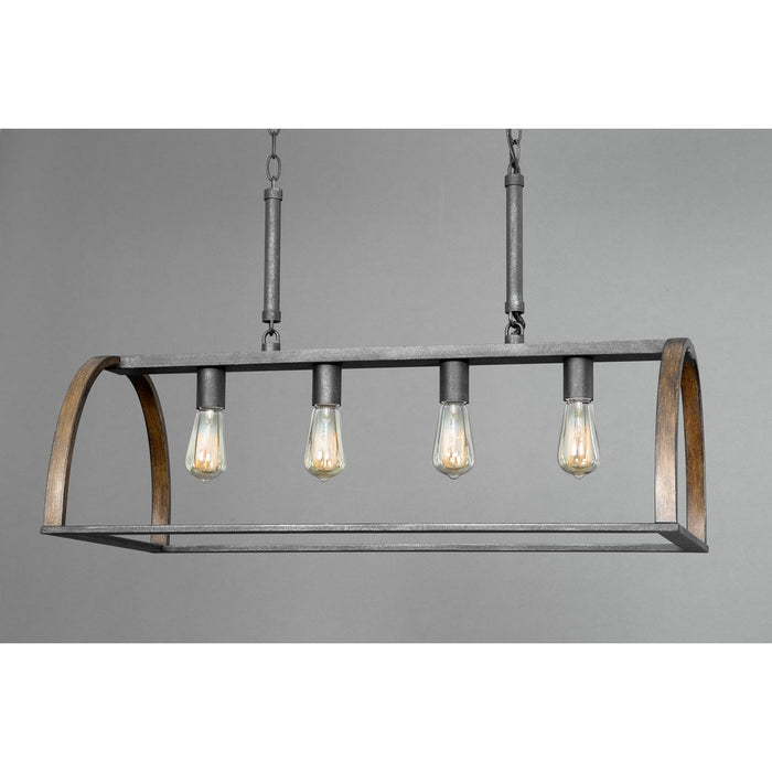 Progress Lighting Trestle Collection Four-Light Island Pendant (P4720-71)