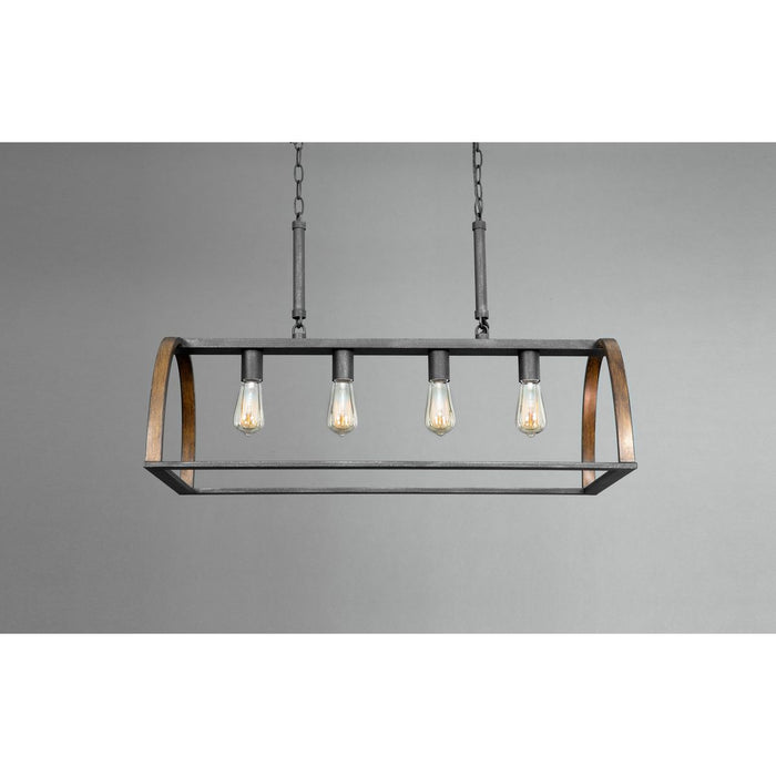 Progress Lighting Trestle Collection Four-Light Island Pendant (P4720-71)