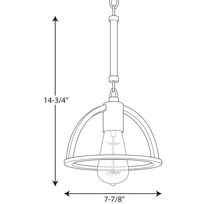 Progress Lighting Trestle Collection One-Light Mini-Pendant (P5315-71)