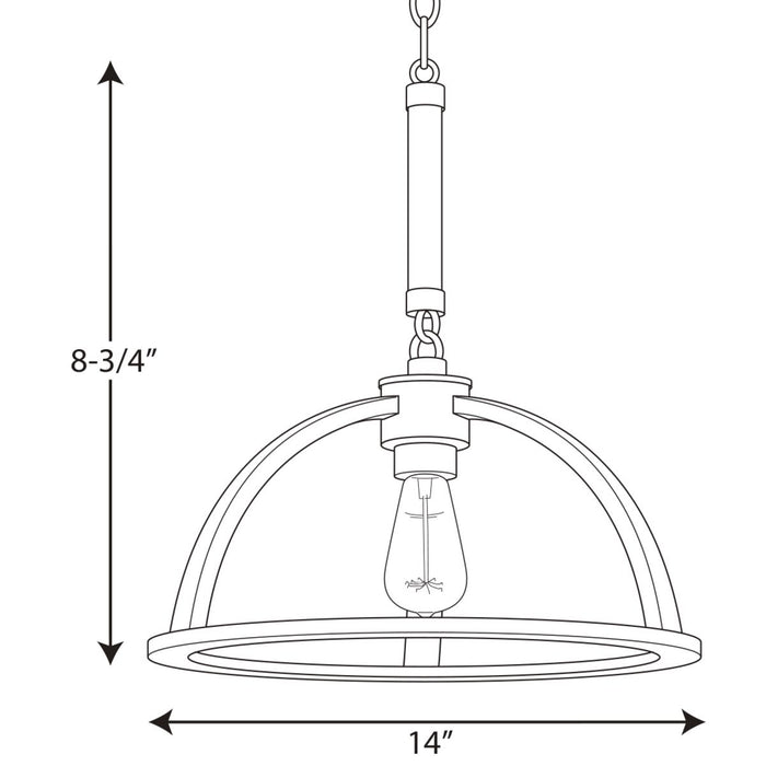 Progress Lighting Trestle Collection One-Light Pendant (P5152-71)