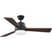 Progress Lighting Trevina II Collection 52 Inch Three-Blade Architectural Bronze Ceiling Fan 3000K (P2553-129WB)