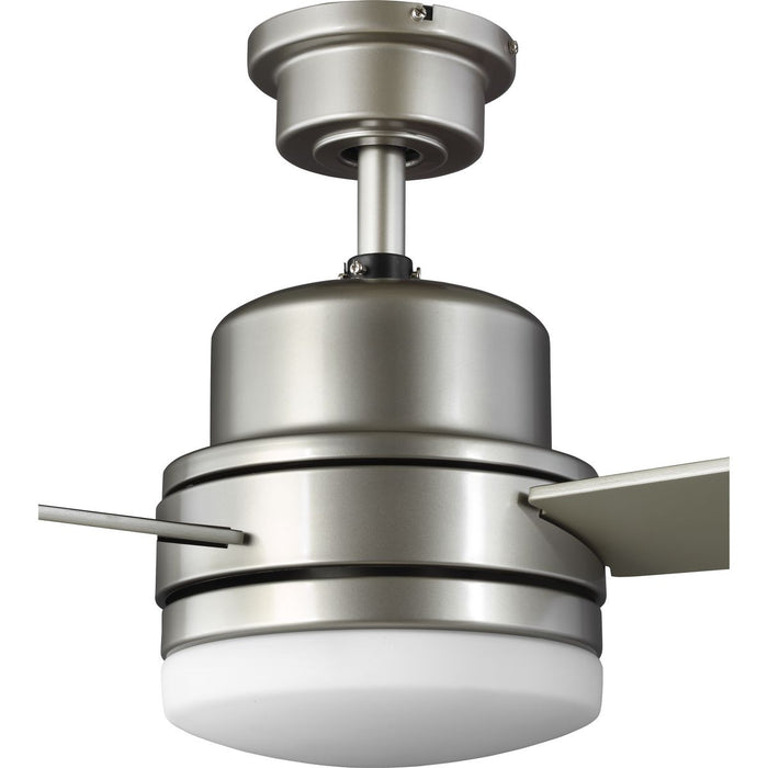 Progress Lighting Trevina II Collection 52 Inch Three-Blade Nickel Ceiling Fan 3000K (P2553-152WB)