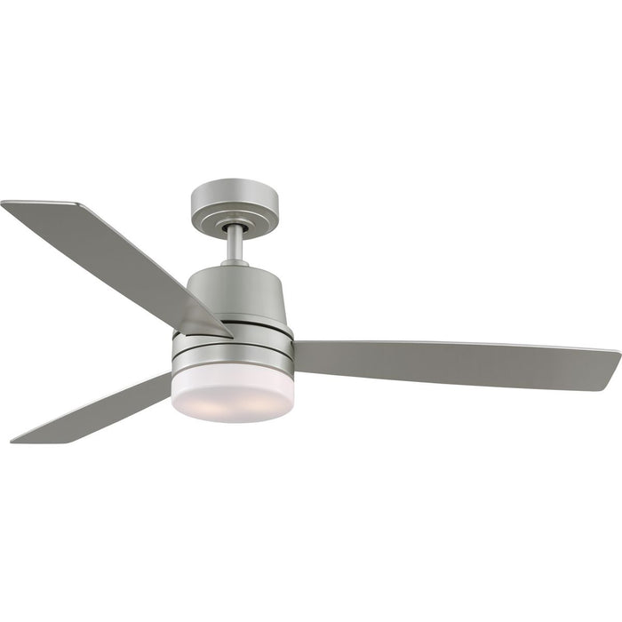 Progress Lighting Trevina IV Collection 6W 3-Blade Ceiling Fan With Light Painted Nickel (P250093-152-WB)