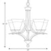 Progress Lighting Trinity Collection Five-Light Chandelier (P4328-09)