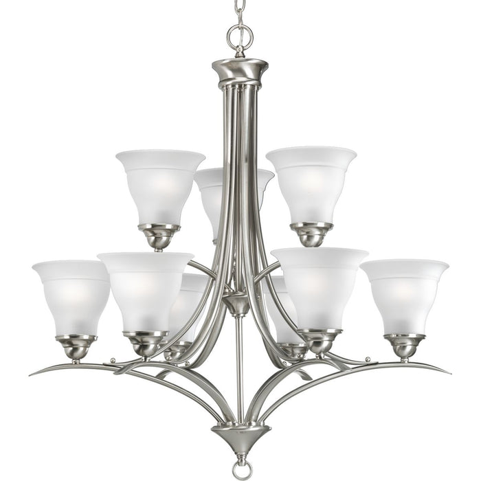 Progress Lighting Trinity Collection Nine-Light Two-Tier Chandelier (P4329-09)