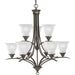 Progress Lighting Trinity Collection Nine-Light Two-Tier Chandelier (P4329-20)