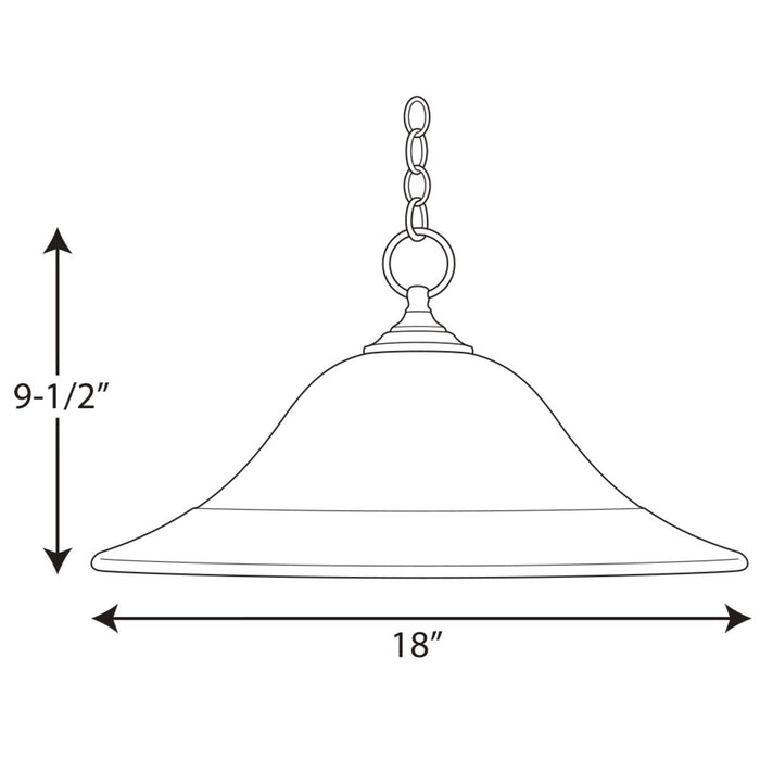 Progress Lighting Trinity Collection One-Light Pendant (P5095-09)