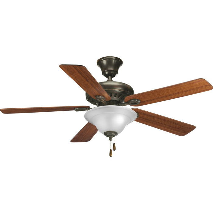 Progress Lighting Trinity Collection Two-Light Ceiling Fan Light 3000K (P2628-01WB)