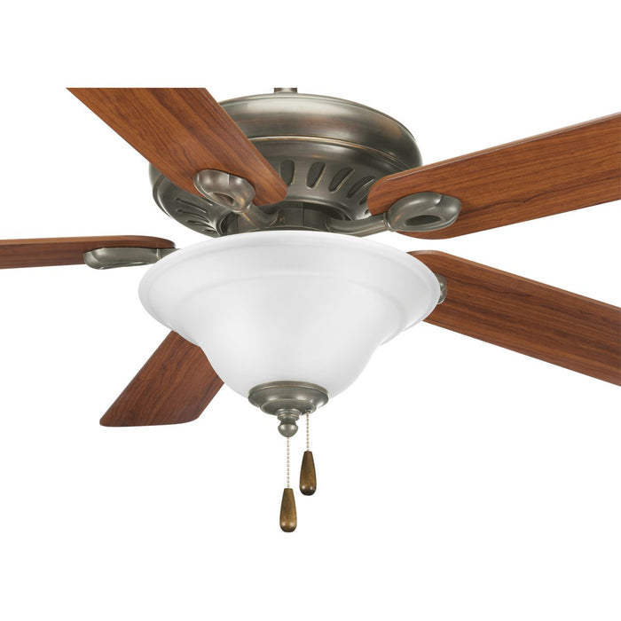 Progress Lighting Trinity Collection Two-Light Ceiling Fan Light 3000K (P2628-01WB)