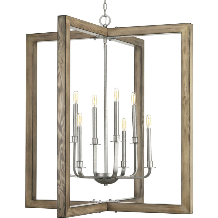 Progress Lighting Turnbury Collection Eight-Light chandelier (P4763-141)