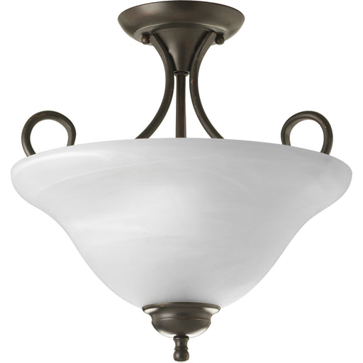 Progress Lighting Two-Light 13-1/4 Inch Semi-Flush (P3460-20)