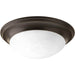 Progress Lighting Two-Light Alabaster Glass 14 Inch Close-To-Ceiling (P3689-20)